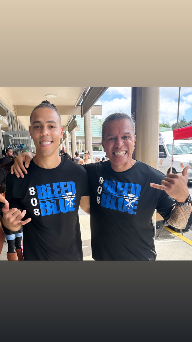 Bleed Blue Dri Fit MonTEEz Apparel