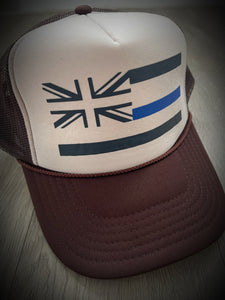 Brown/Tan Flag Trucker