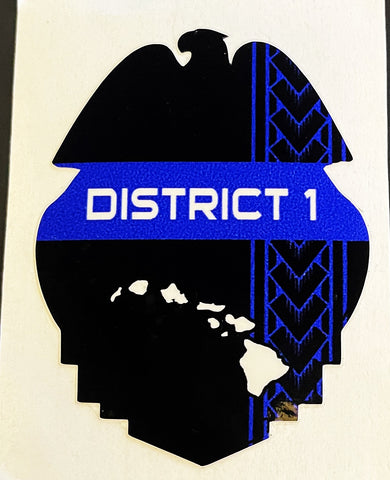 District 1  Island Sticker