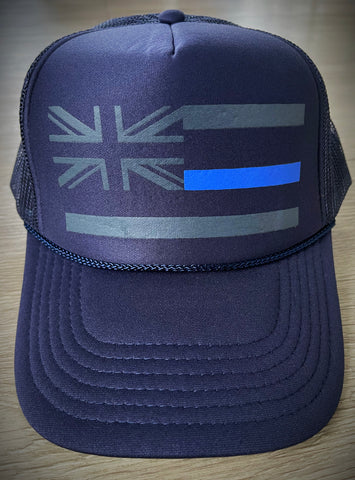 Dark Blue Flag Trucker