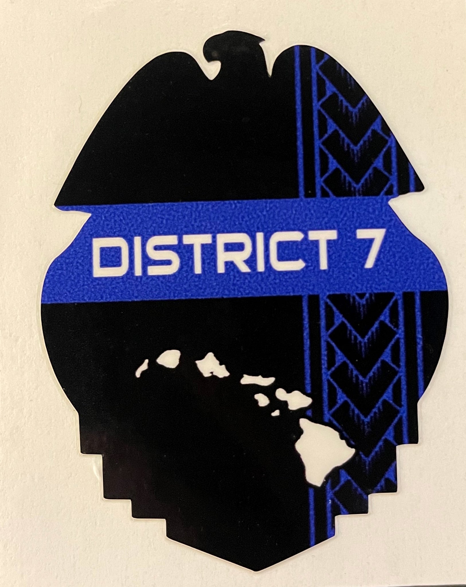 District 7 (inside) Island Sticker