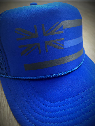 Royal Blue Flag Trucker