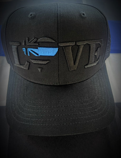 Blue Love Flex Fit Curved Hat