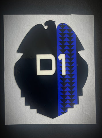 District 1 (inside) Stripe Sticker