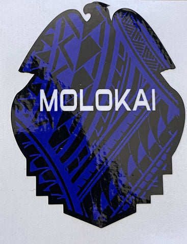 Molokai Full Tribal Badge Sticker Decal