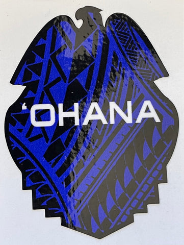 Ohana Full Tribal  Badge Sticker Decal