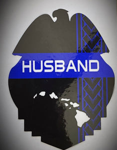 Husband Island Badge Sticker
